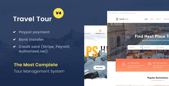 Travel Tour v5.2.8 – WordPress旅行预订主题插图