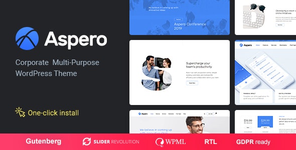 Aspero v1.0.5 – WordPress现代商业主题插图