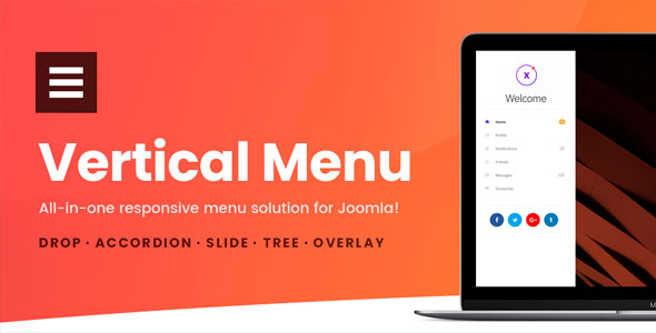 Vertical Menu v4.0.278 – Joomla多功能菜单模块插件插图