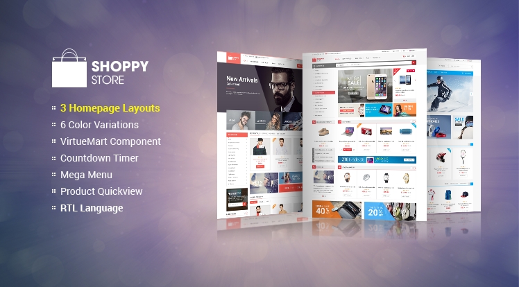 SJ ShoppyStore v3.9.6破解版 – Joomla在线商店模板插图