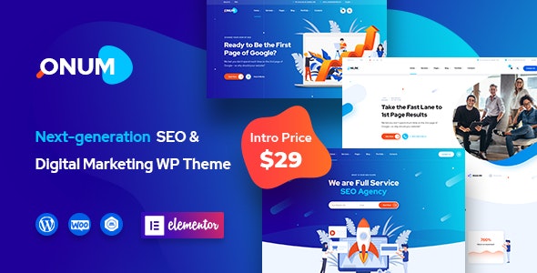 Onum v1.2.16.12 – WordPress SEO营销主题插图