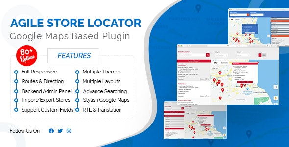 Store Locator (Google Maps) v5.1.0(已汉化) – WordPress Google地图店铺定位插件