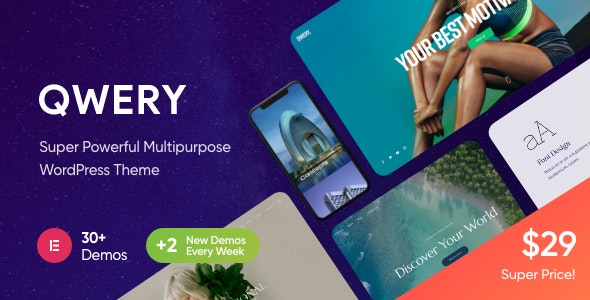 Qwery v3.4.0破解版–WordPress响应式多功能主题