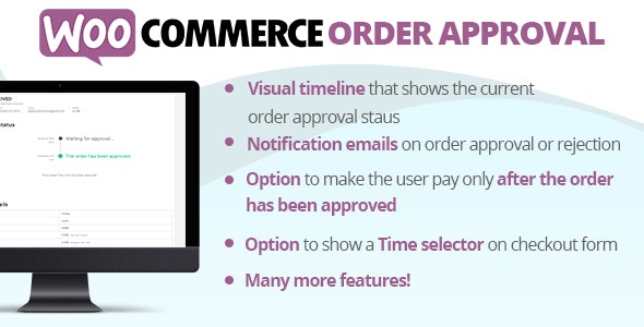 WooCommerce Order Approval v8.9 – WooCommerce订单批准插件插图