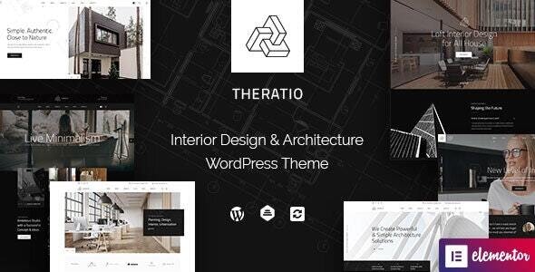 Theratio v1.3.8.2（已汉化） – WordPress建筑与室内设计主题插图