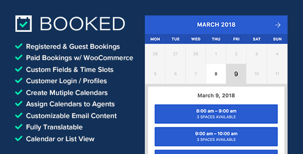 Booked v2.4.4 – WordPress预约插件插图