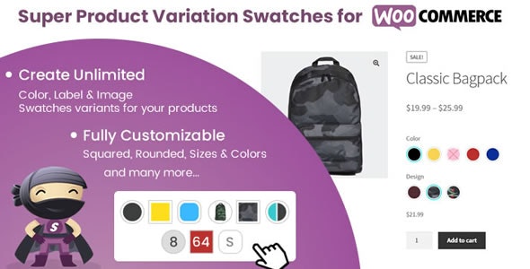 Super Product Variation Swatches for WooCommerce v2.2 -  WooCommerce 的超级产品变体色板插件插图