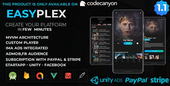 EasyPlex v2.3 – PHP电影，直播，电视剧，动漫源码插图