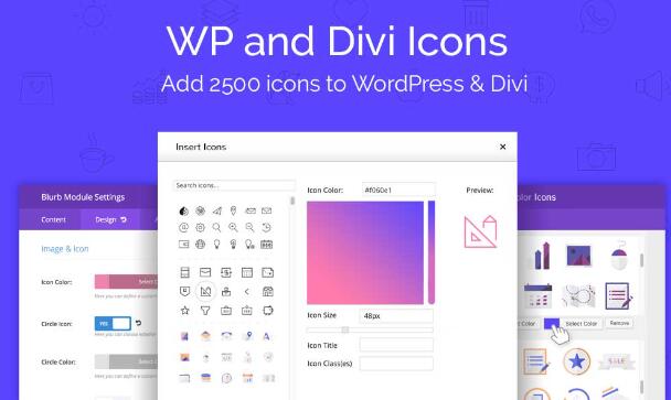 WP and Divi Icons Pro v2.0.9（已汉化） – WordPress Divi 图标插件插图