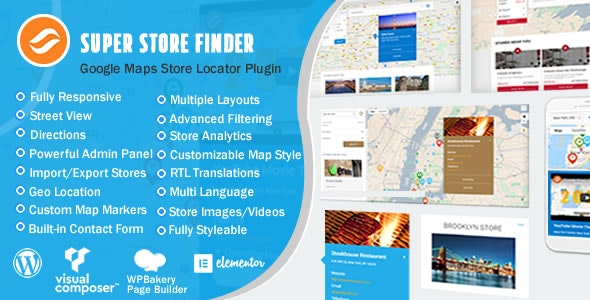Super Store Finder for WordPress v7.7 – WordPress商店查找插件