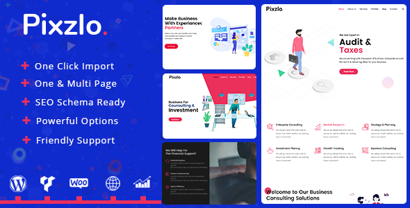 Pixzlo v2.0.1 – WordPress专业人士的创意主题