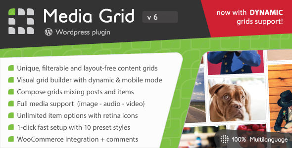 Media Grid v8.5 – WordPress响应式产品组合