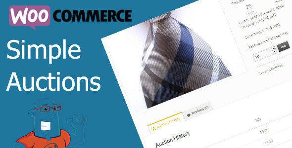 WooCommerce Simple Auctions v3.0.5(已汉化) – WooCommerce简单拍卖插件