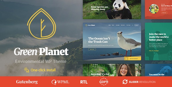 Green Planet v1.2.4 –生态与环境WordPress主题