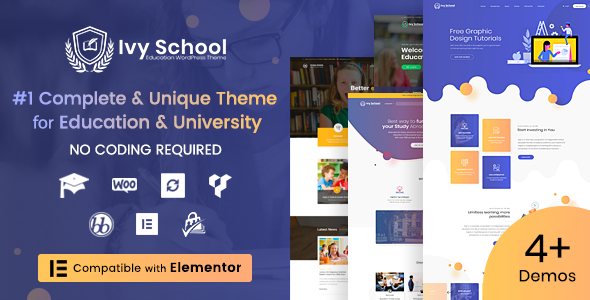 IvyPrep v1.6.1 – WordPress教育学校主题插图