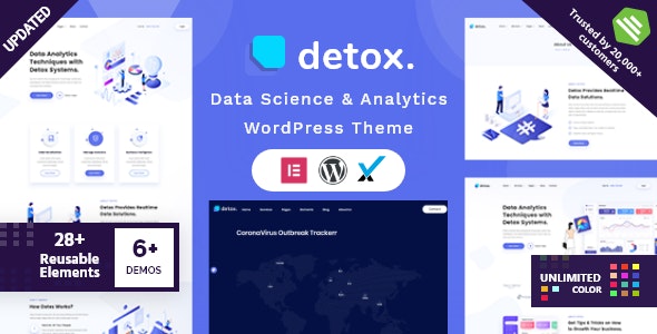 Detox v2.3 – WordPress数据科学与分析主题插图