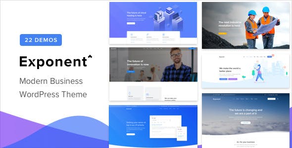 Exponent v1.3.0.7 – WordPress现代多功能商务主题插图