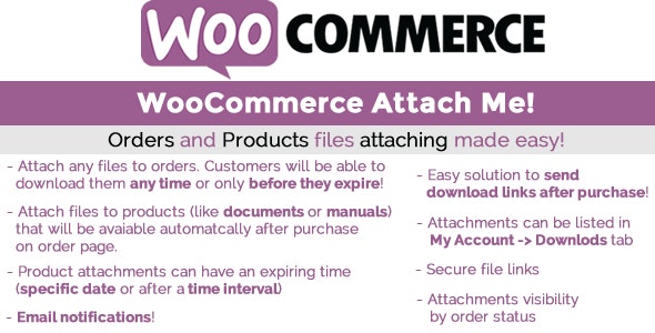 WooCommerce Attach Me! v24.7 – WooCommerce 订单的附加文件插图