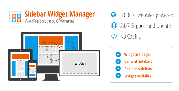 Sidebar & Widget Manager for WordPress v4.7（已汉化） – WordPress侧边栏和小部件管理插件插图