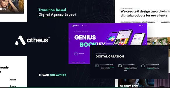 Atheus v1.1.0 – WordPress现代创意机构主题