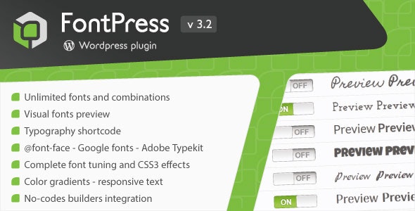 FontPress v3.4.5 – WordPress 字体管理器插图