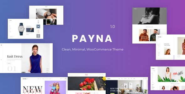 Payna v1.1.5  – WooCommerce干净、最小的主题插图