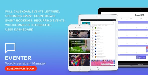 Eventer v3.9.6 – WordPress 活动和预订管理器插件插图
