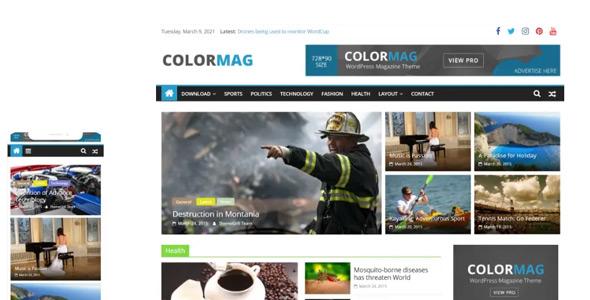 ColorMag Pro v5.0.5 – WordPress新闻主题插图