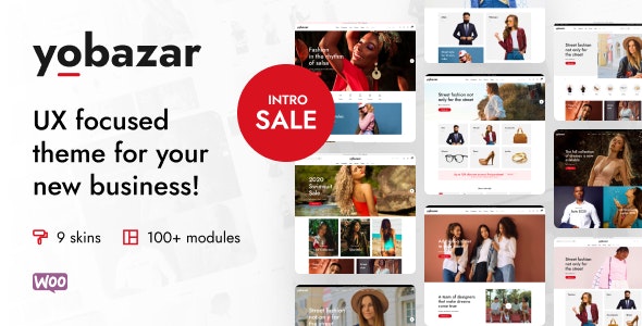 Yobazar v1.4.8（已汉化） – Elementor WooCommerce WordPress 主题插图