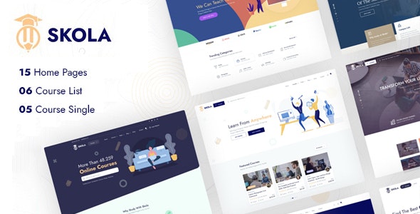 Skola v1.0.14 – WordPress LMS 在线课程 主题插图
