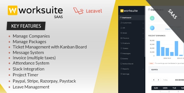 Worksuite Saas v5.5.05无限制版 – 项目管理系统