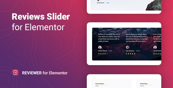 Reviewer v1.0.5 – Elementor 的评论滑块插图