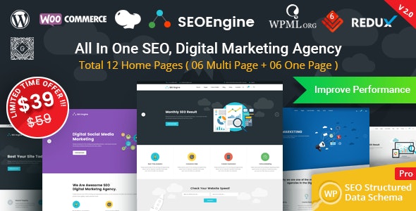 SEO Engine v2.0.0 – WordPress营销机构主题插图