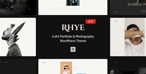Rhye v4.0.2 – AJAX Portfolio WordPress 主题插图