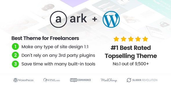 The Ark v1.66.0 – 自由职业者 WordPress 主题插图