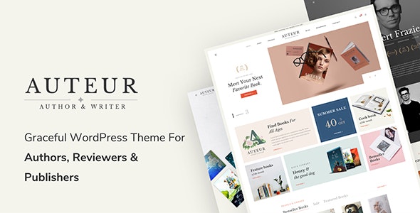 Auteur v6.2（已汉化） – 作者和出版商的 WordPress 主题插图