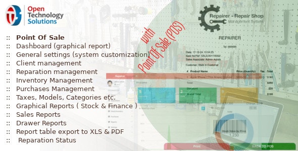 Repairer v3.8 – 带销售点的维修店管理系统插图