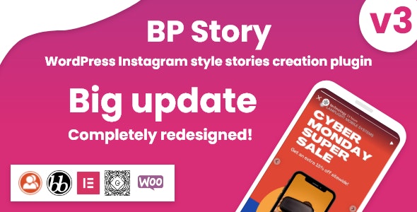 BP Story v3.1.4(已汉化) – WordPress 的 Instagram 风格故事