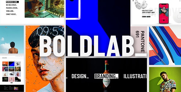 Boldlab v2.6 – 创意机构 WordPress 主题插图