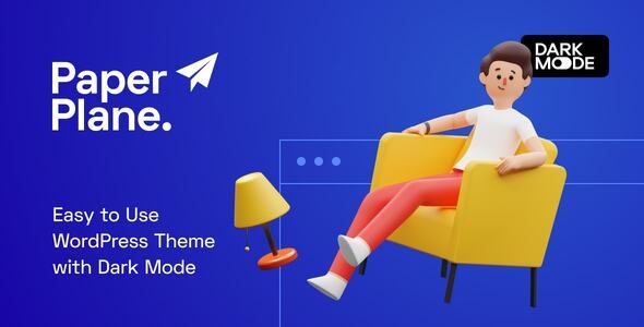 Paper Plane v1.1.7 – 创意视差 WordPress 博客主题插图