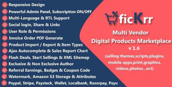 ficKrr v4.2（已汉化） – 多供应商数字产品市场插图
