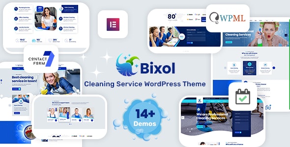 Bixol v1.7.1 –  WordPress清洁服务主题插图