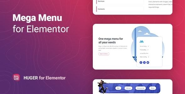 Huger v1.1.3 – Elementor 的超级菜单