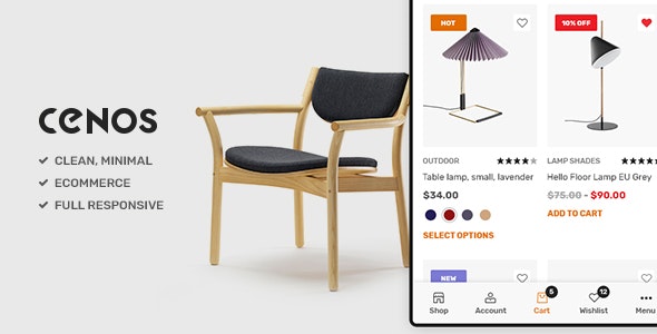 Cenos v1.1.5 – 现代家具 WooCommerce 主题插图