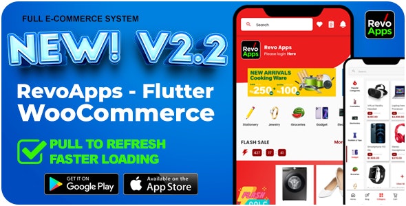 Revo Apps Woocommerce v6.1.0 – Flutter 电子商务完整应用 Android iOS插图