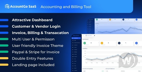 AccountGo SaaS v7.2破解版 – 会计和计费源码插图