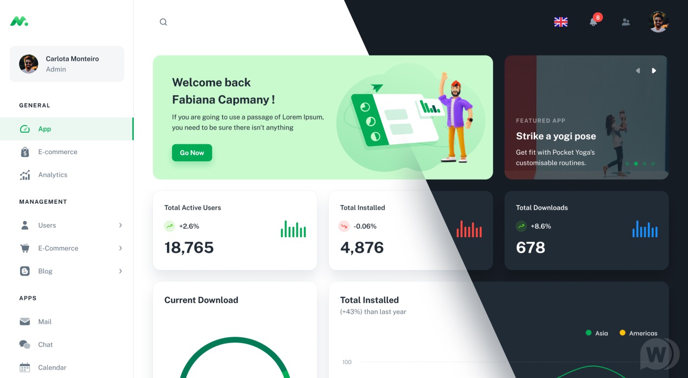 Minimal v3.3.0 – 客户端和管理仪表板插图