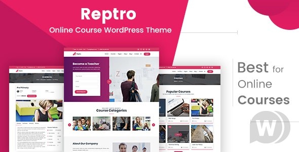 Repro v2.1 – 在线课程的 WordPress 主题插图