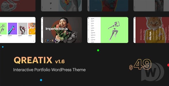 Qreatix v2.4.1 破解版 – 交互式组合 WordPress 主题插图