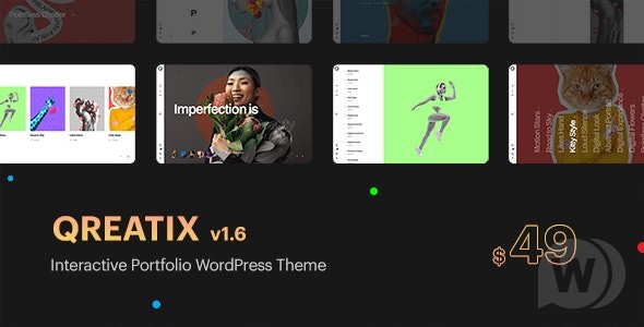 Qreatix v2.4.1 破解版 - 交互式组合 WordPress 主题插图